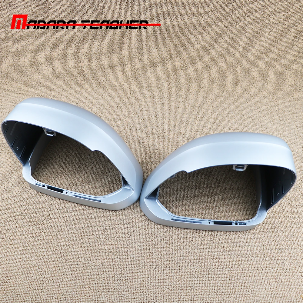 31462674 31462675 Pair Mirror Cover Rear View Side Mirror Cap Housing Matt Silver For VOLVO XC60 2018 2019 2021 2022