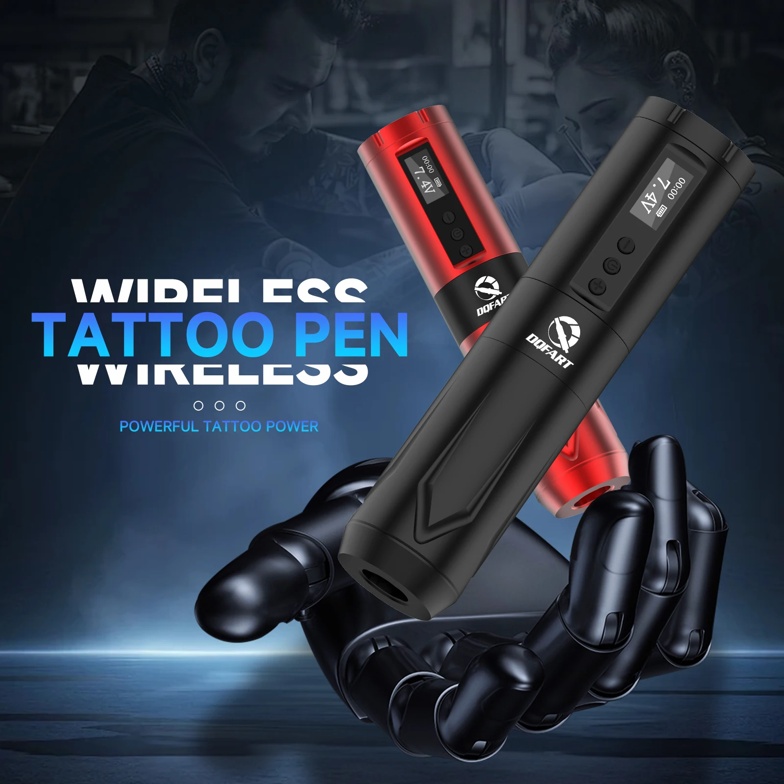 

DQFART Wireless Tattoo Pen For Permanent Makeup Tattoo Machine for Professional Tattoo Artists Tattoo Accessories