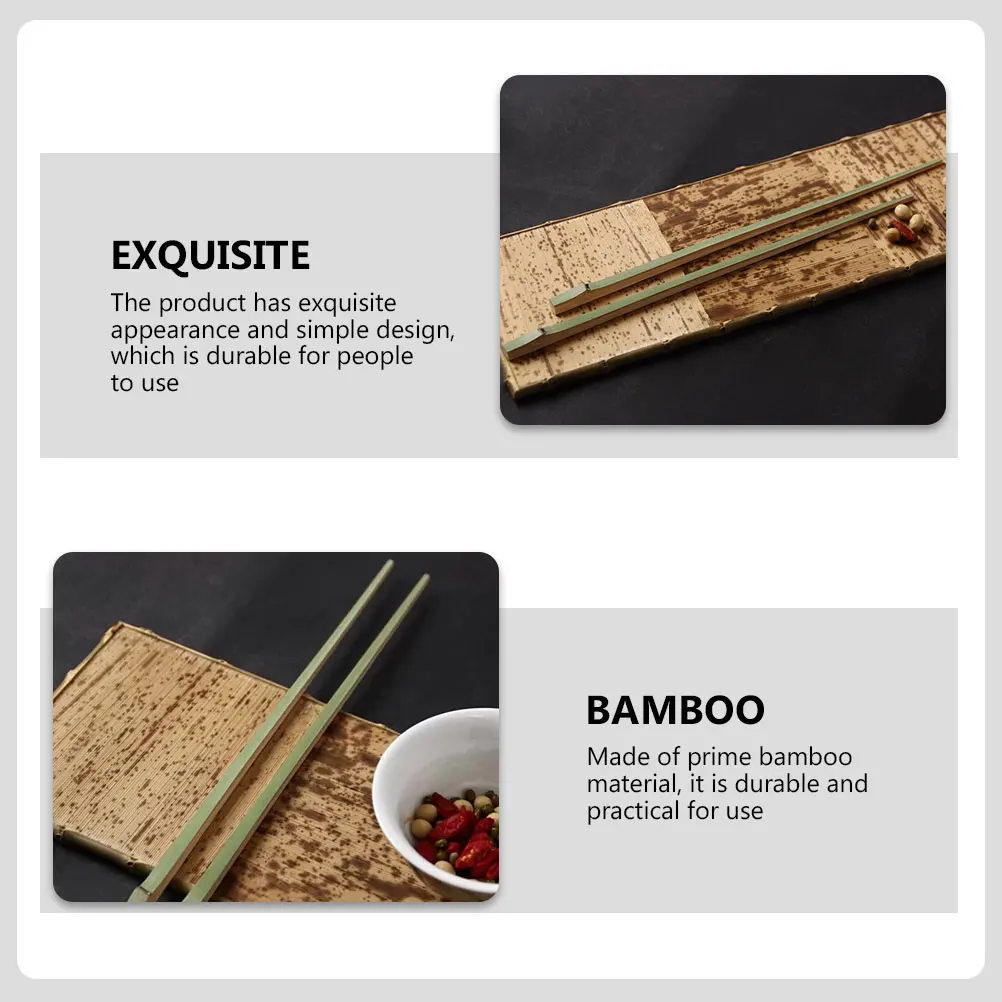

1pcs 1 Pair Japanese Style Bamboo Chopsticks Handmade Household Flatware For Sushi Food Serving Household Storage Pair