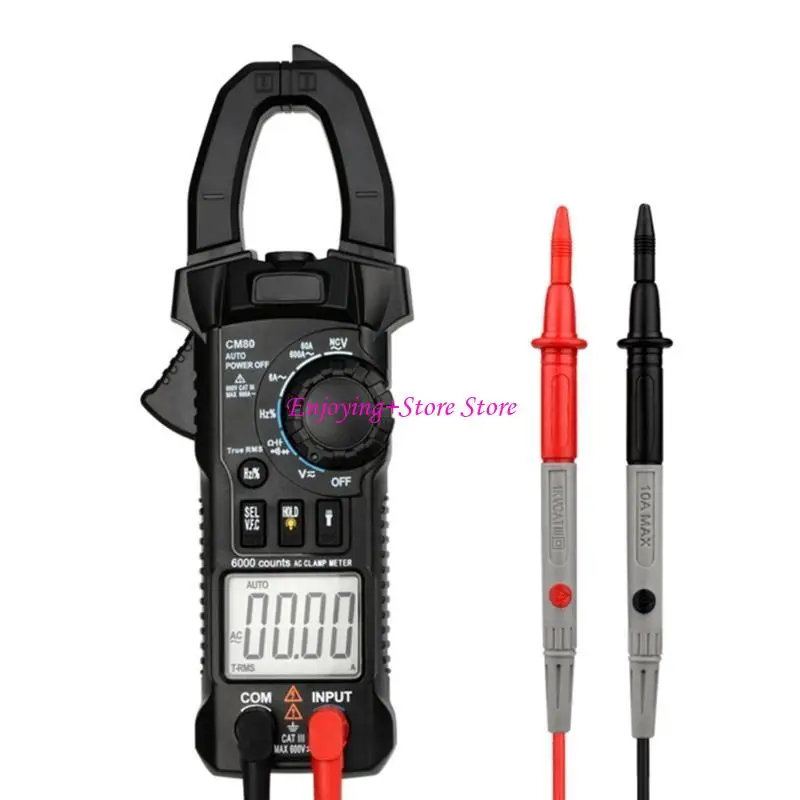 

G6DA Auto Ranging Digital Clamp Meter TRMS 6000 Counts Measures AC/for DC AC Current Resistance Capacitance Diode Tes