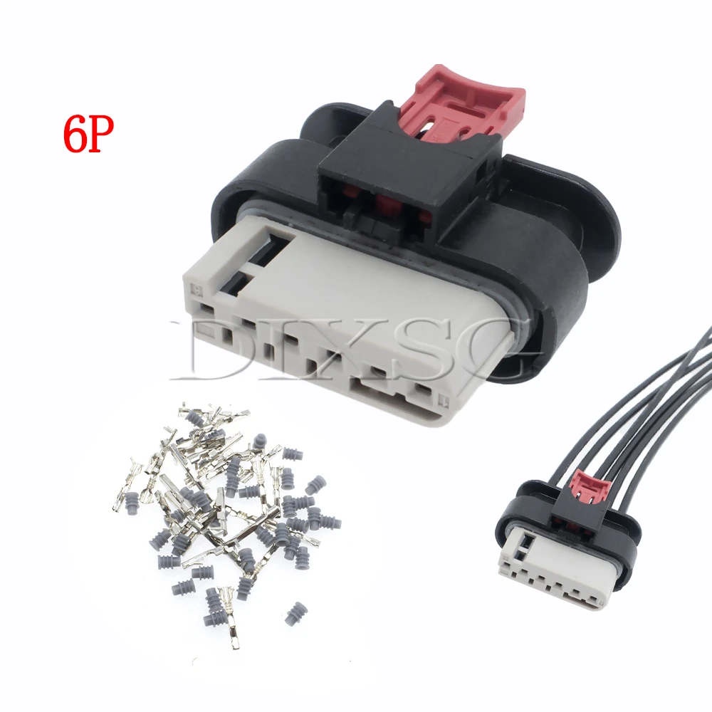 1 Set 6 Pin 35020435 Car Front and Rear Radar Cable Connector Waterproof Socket for Tesla MODEL3 MODELS MODELY MODELYX