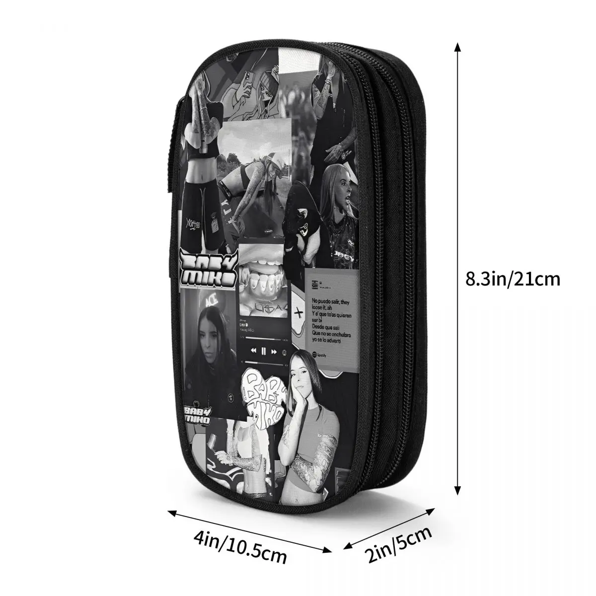 Jovem miko lápis casos criativo caneta titular saco meninas meninos grande armazenamento estudantes escola zíper lápis