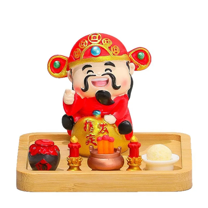 

Chinese-style God of Wealth small ornaments, desktop decorations, Bafanglai Wealth Explosion Fortune God of Wealth