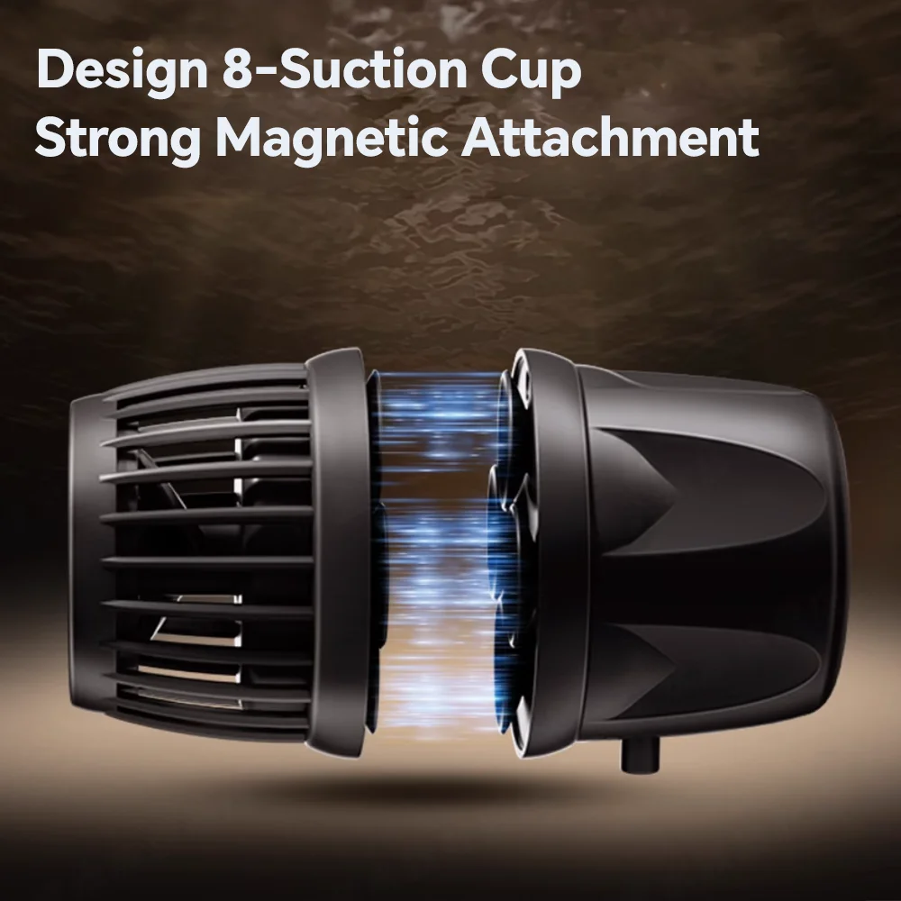 Jebao/Jecod DMP-25 مضخة موجة ذكية جديدة، تحكم في تطبيق بلوتوث وتصميم لاسلكي لإجمالي الحرية اللاسلكية في حوض السمك