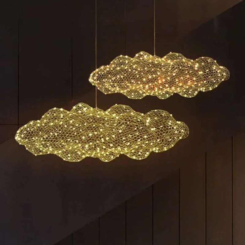 Modern High-end LED Ceiling Chandelier Lamp Starry Sky Clouds Pendant Light Home Decoration for Bedroom Dinning Lighting Fixture