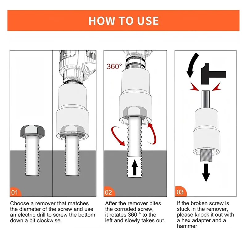 ABBN-6 Piece Lug Nut Removal Tool 1/2 Inch Swivel Socket Metric 22-27Mm Wheel Lock Removal Kit