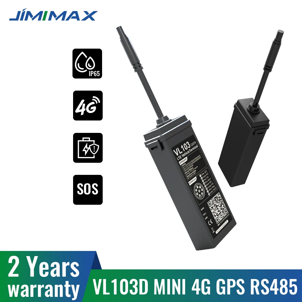 

JIMIMAX VL103D/M мини 4G локатор дистанционное управление Автомобильный GPS трекер сигнализация для мотоцикла RS485 в режиме реального времени 270 мАч батарея отключение топлива