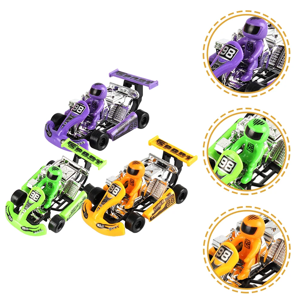 12 Pcs Car Toy Pull Back Kart Preschool Child Cars Toys Push and Go Plastic Party Bag Fillers