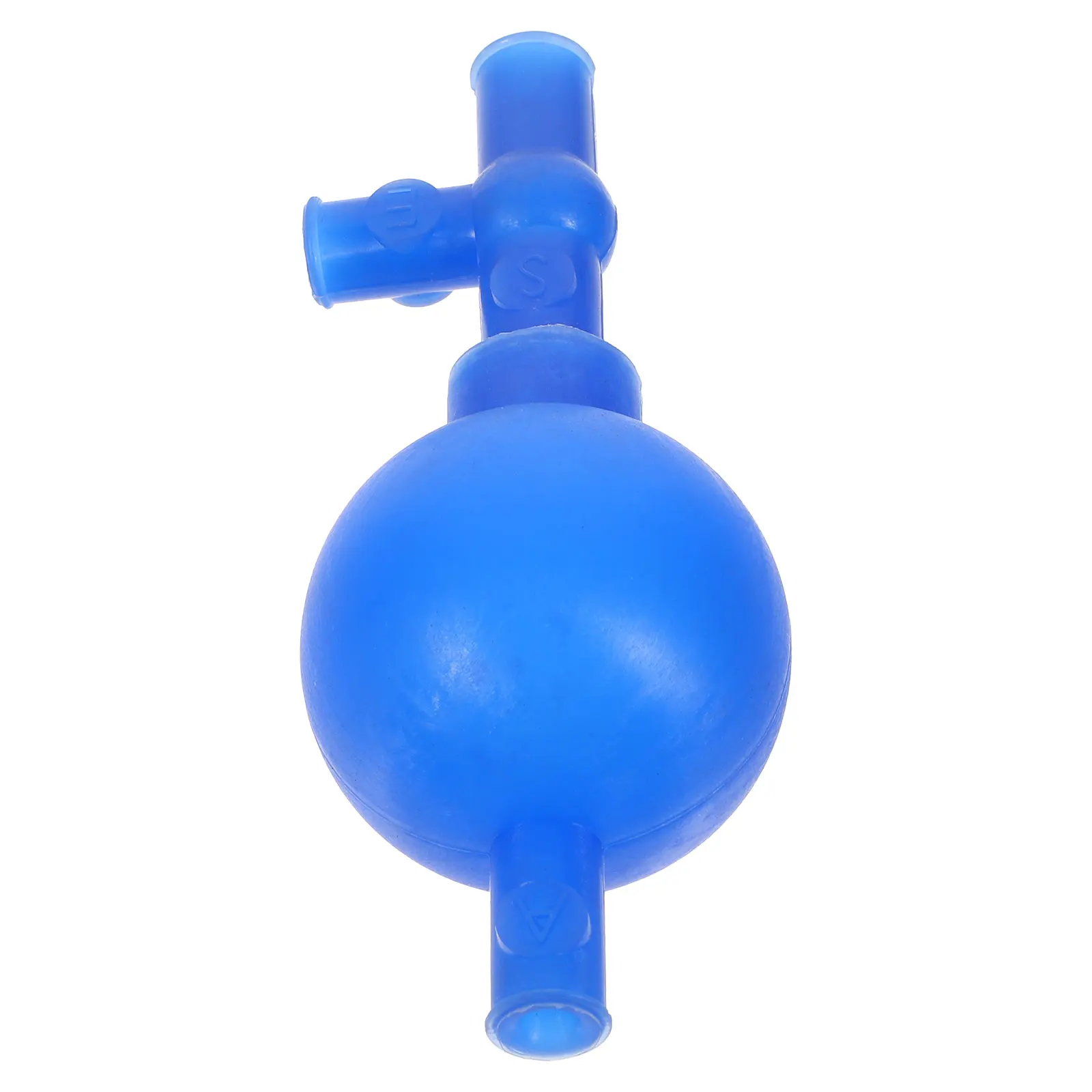 

Quantitative Suction Ball Blue Silicone 3 Way Laboratory Pipette Dropper Bulb Syringe Flush Wash Device Experimental Tool