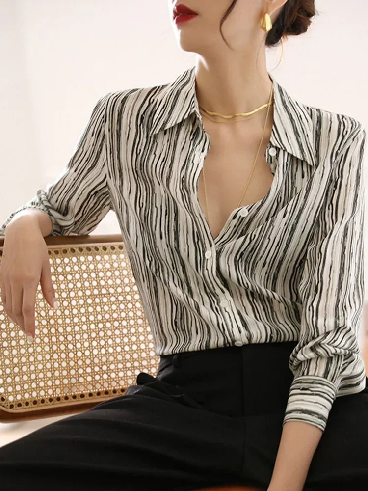 

New arrived blouses for women Fashion printed ladies shirts Button-Down Tops