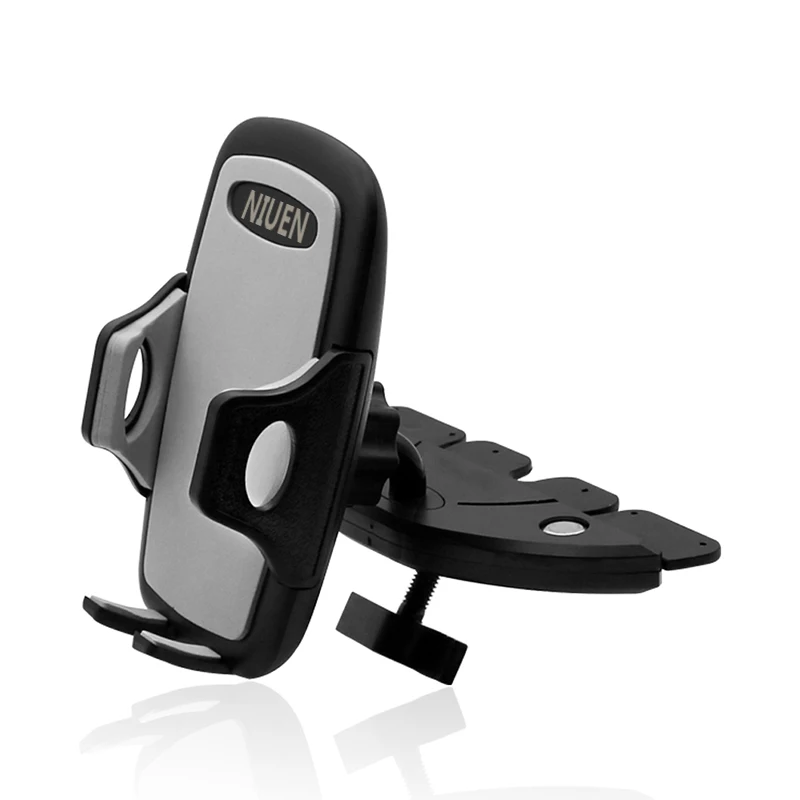 NIUEN Portable 360 Degree Universal Car CD Slot Dash Phone Mount Stand Holder for IPhone Samsung HTC Sony CarPhone Bracket