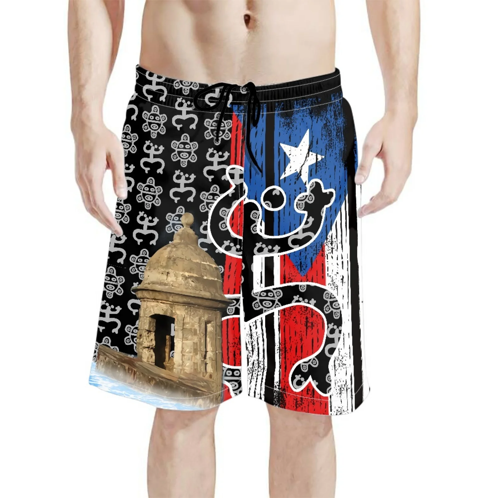 Designed For Men Polynesian Hawaiian Casual Shorts Unique Style Loose And Comfortable Men's Clothing Shorts For Beach Parties