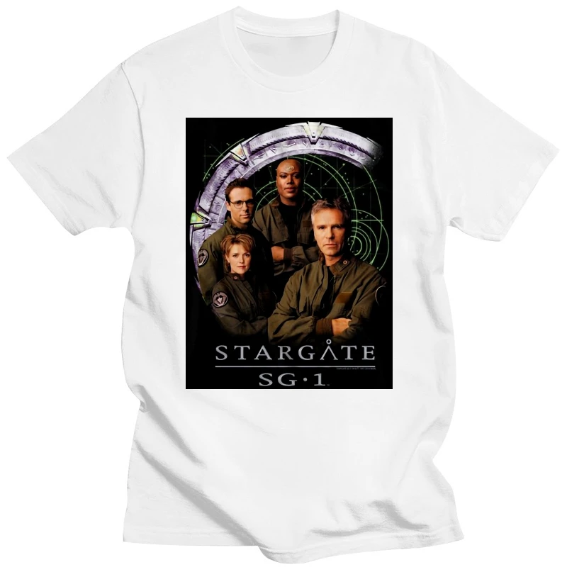 Stargate 1990'S Tv Series Movie Cast With Gate Of Sg1 Adult T Shirt 016690