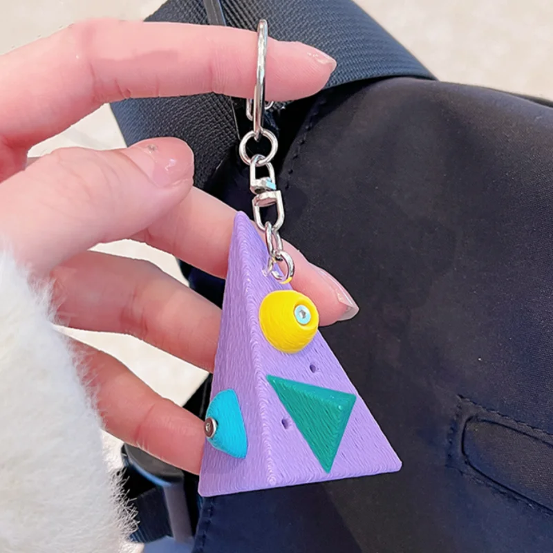 New Climbing Keychain Rock Climbers Gift for Mountain Climbing Present,3D Rock Training Ball Keychain for Finger Strength