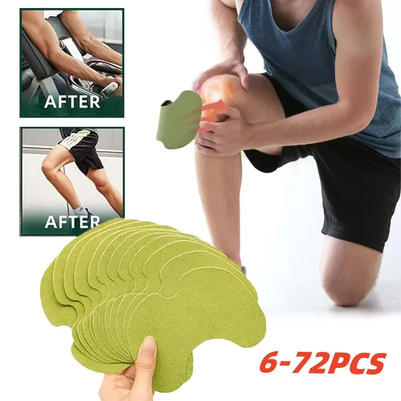 72/60/36/6/1PCS Warm Knee Patch Acupuncture Patch Fitness Running Heat Patch Long-Lasting Knee Paste for Athletes Office Workers