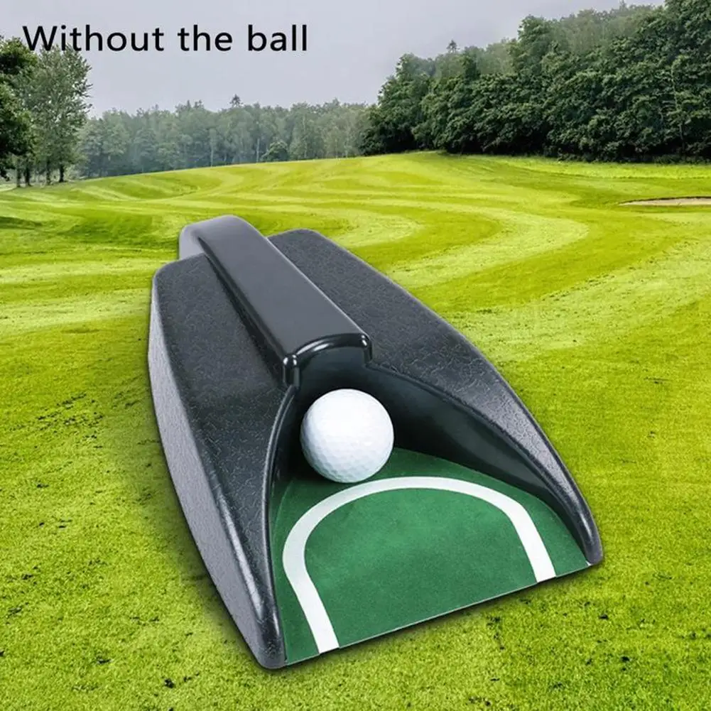 1 pz ritorno automatico Golf Putting Cup Golf Putter Training Aids Indoor/Office Golf Auto returning practice per Putting Trainer