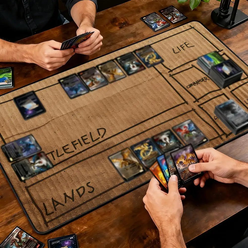 Cardboard Board Game Zone Magic Party Games Mat Durable Rubber for TCG Games 35X60cm Mouse Pad Offices Desk Mats Friendly Design