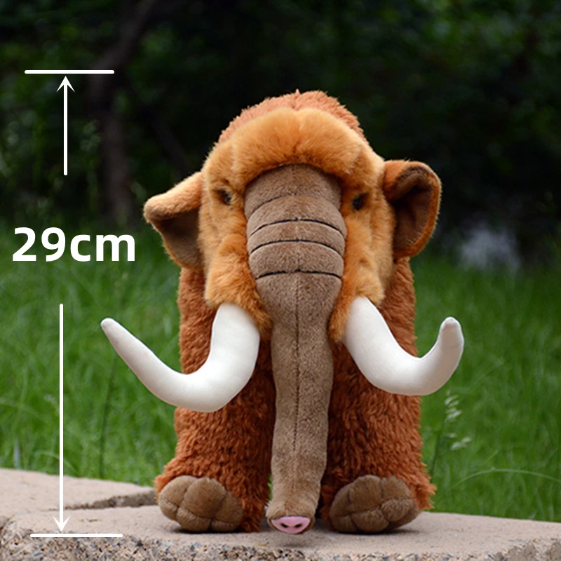 

Mammoth Plush Animal Lifelike Elephant Stuffed Toy Realistic Mammoth Plushie Simulation Doll Gift