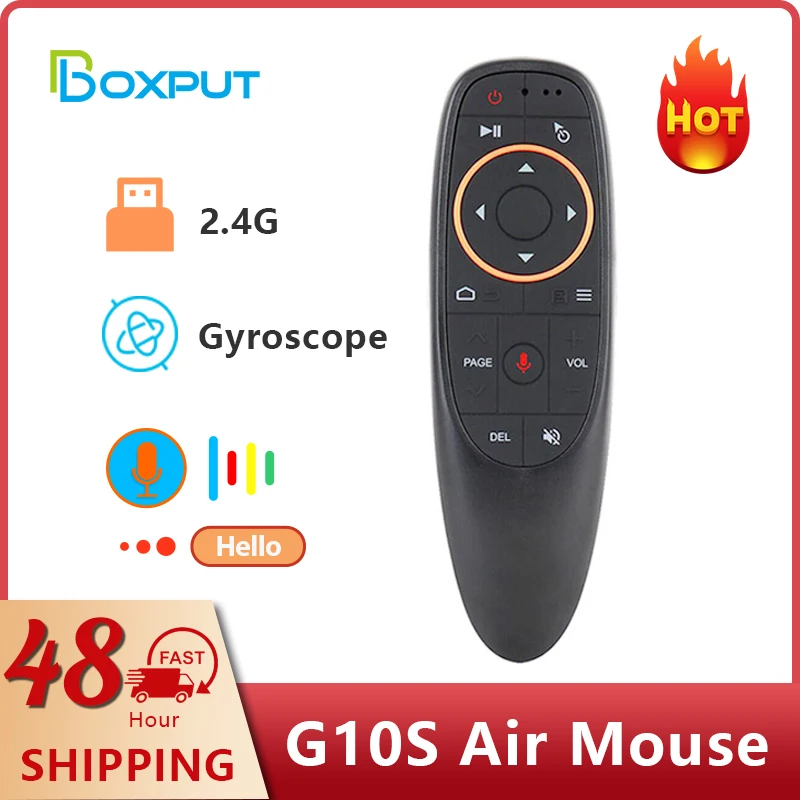 BOXPUT G10S BPR1S Plus BPR2S Plus Wireless Air Mouse Voice Remote Control Bluetooth 5.0 2.4G Gyro IR Learning for Android TV