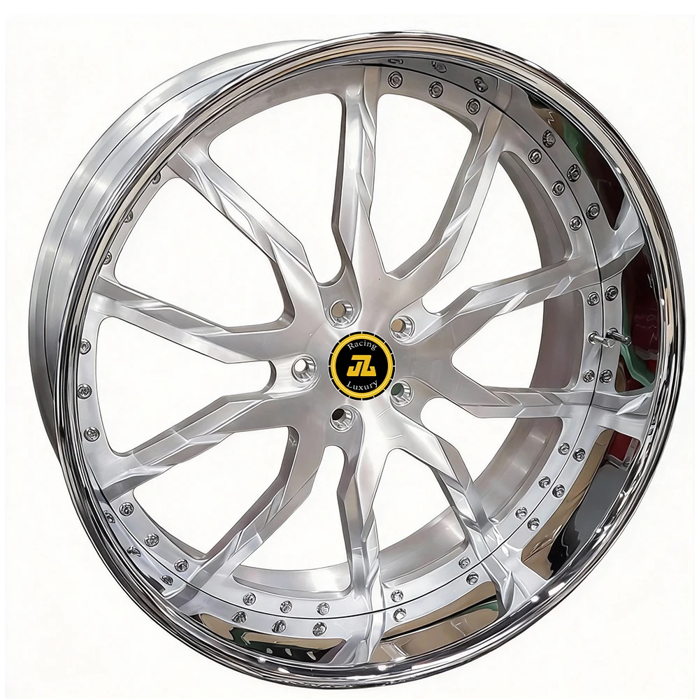 Custom 3-piece 5x4.75 5x120.7mm 5x120.65mm 20 22 24 26 28 30 Inch Deep Dish Forged Wheels for 47 69 C5 C6 C7 C8