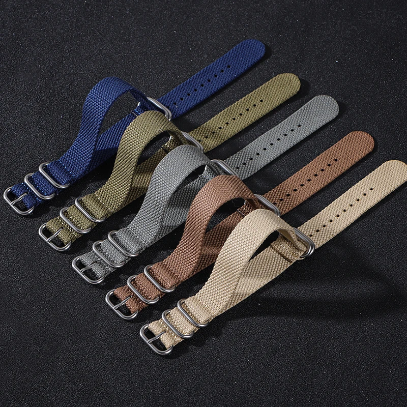Cinturino per orologio in nylon 20mm 22mm per Seiko per cinturino da polso Omega per cinturino per orologio in cotone Rolex per accessori per bracciale sportivo militare
