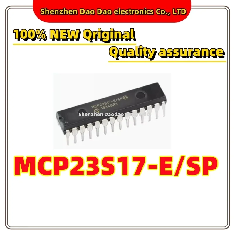 

MCP23S17-E/SP MCP23S17 DIP-28 I/O expander interface chip IC New original