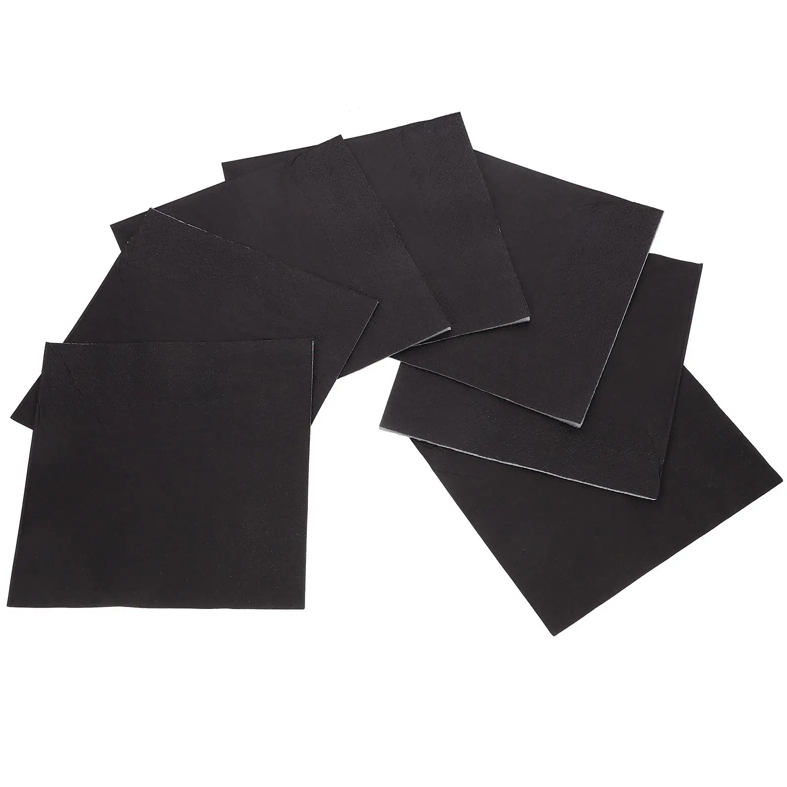 

20 Black 6 Cocktail Napkins Paper 5x6 5 Inches Double Layered Disposable Paper Cocktail Napkins for Parties Events