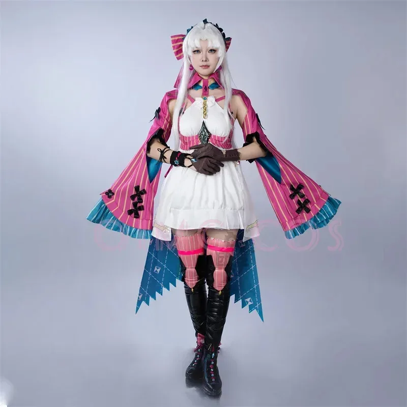 

DY20Carlotta Montelli Косплей Костюм Wuthering Waves Карнавальная форма Парик Женщины Аниме Костюмы на Хэллоуин Игровые Персонажи Наряды