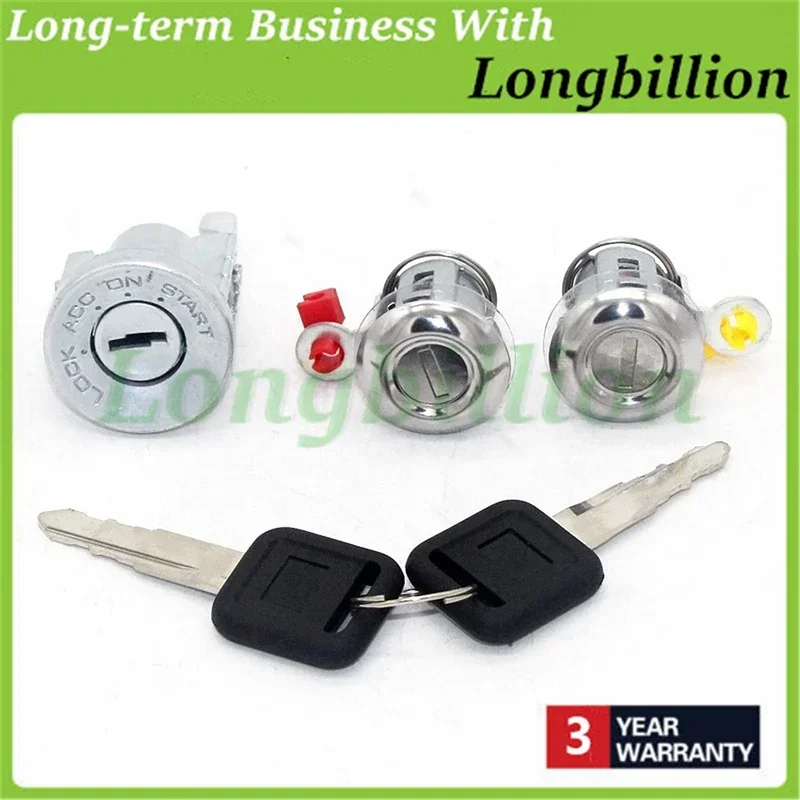 New Car Door Lock Ignition Lock Cylinder Key Set  for Isuzu NPR NQR NKR ELF 1994-2007 8-97035-293-0 8-97092-405-1