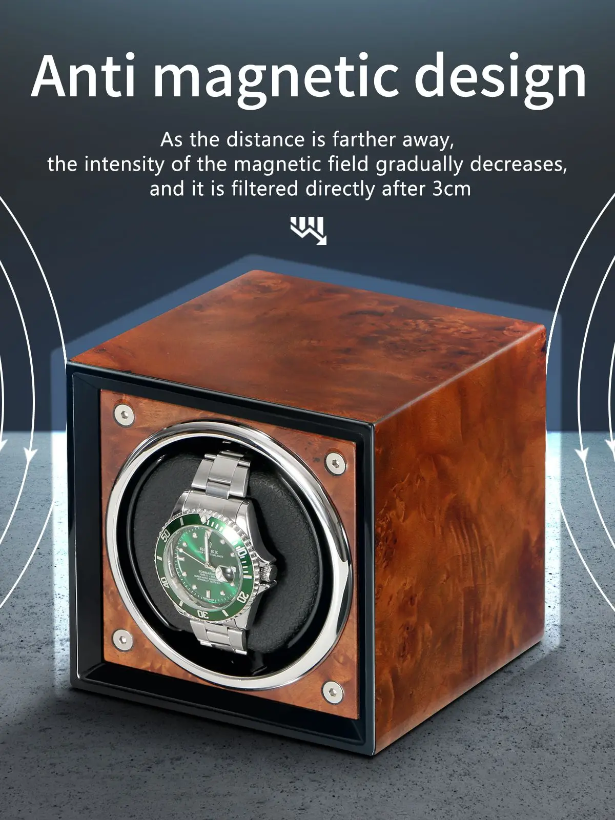 Watch Winder Box Automatic wooden Global Universal Power Cord Mechanical Watch Box Automatic Winding Fashionable New Styles