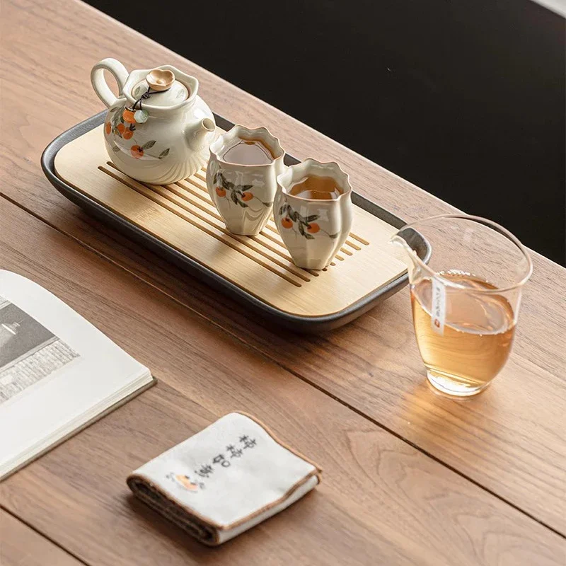 

Strainer Box Tea Set Wooden Spoon Cute Warmer Dining Saucers Drinkware Afternoon Tea Set Maker Te Matcha Kit Home Products