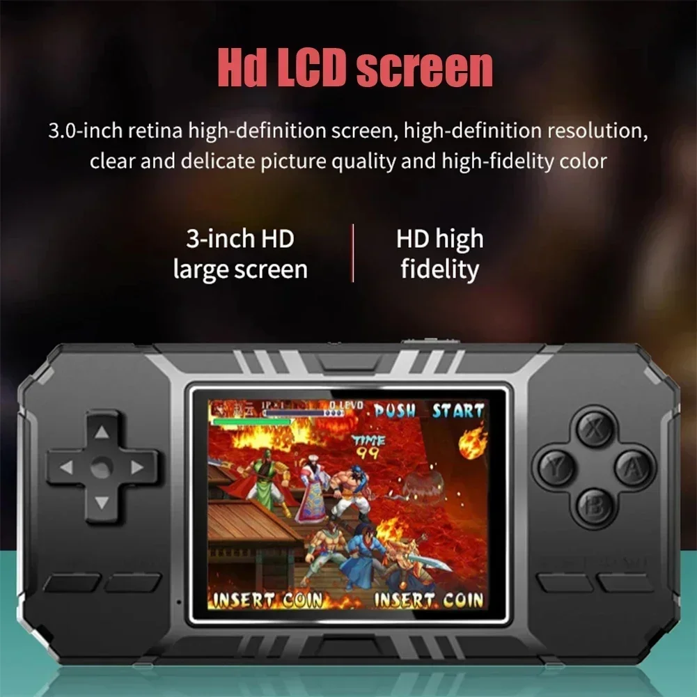وحدة تحكم ألعاب محمولة صغيرة محمولة باليد ، وحدة تحكم ألعاب ريترو ، 8 بت ، ، شاشة LCD ملونة ، مشغل ألعاب ، ألعاب مدمجة