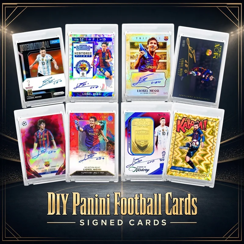 Panini Cards – Signed Cards  Cristiano Lionel Yamal Bellingham David Beckham Kylian Mbappe