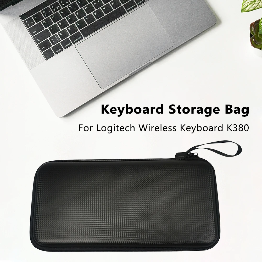Bolsa de armazenamento de teclado à prova d'água com corda de mão, capa dura de eva para teclados sem fio, bolsa de proteção para teclado mágico apple