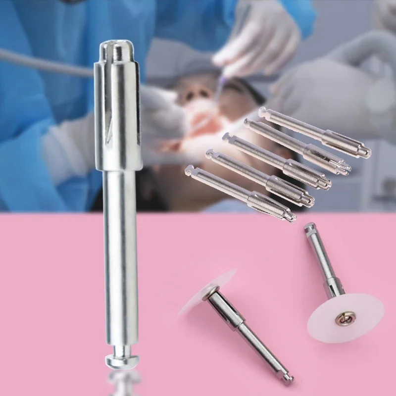 10pcs Dental Polishing Disc Holder Mandrel Rod – Compatible with Soflex/Flexi 3M Pop-On Discs, RA Shank for Lab & Prophy Use