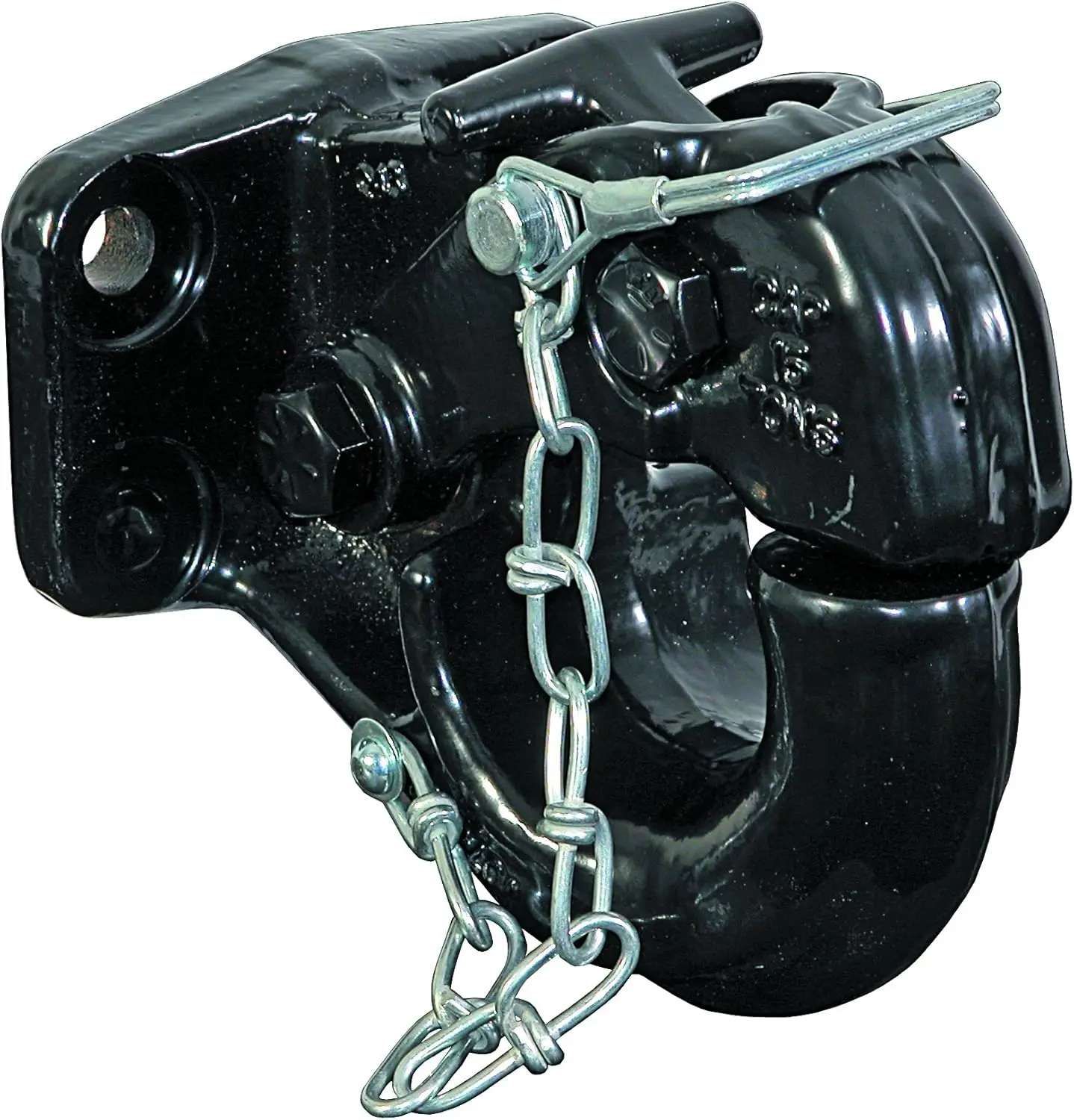 

Heavy-Duty Towing, Drop-Forged Steel, Black, 15 Ton Pintle Hook with Mounting Kit