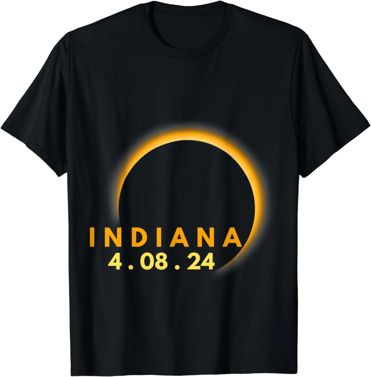 Solar Eclipse 2024 Indiana Total Eclipse America Graphic T-Shirt