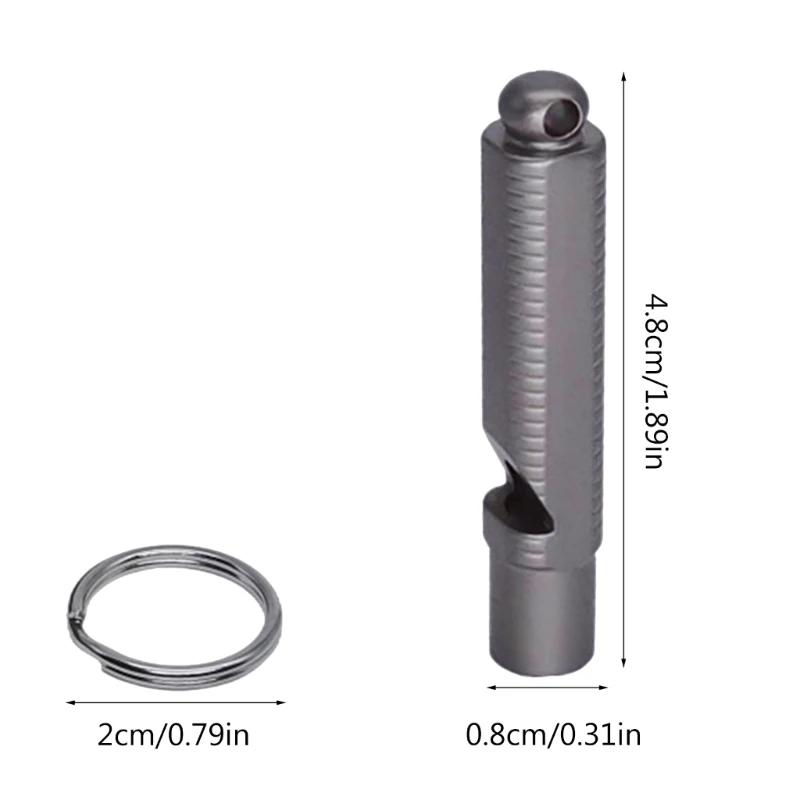 Аварийные свистки на открытом воздухе, титановые сигнальные свистки для кемпинга, пешего туризма, спорта
