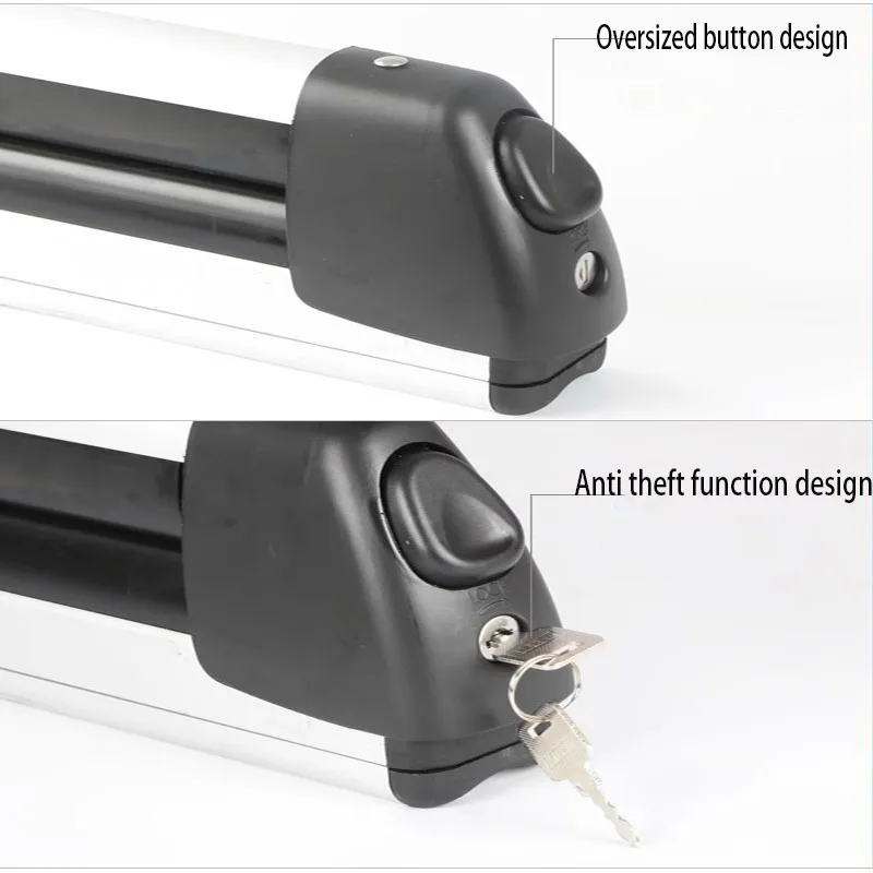 Car Ski Rack Aluminum Alloy Roof Rack Scalable Type Soft Rubber Material Car Travel Rack Frame Outdoor Sports Accessories