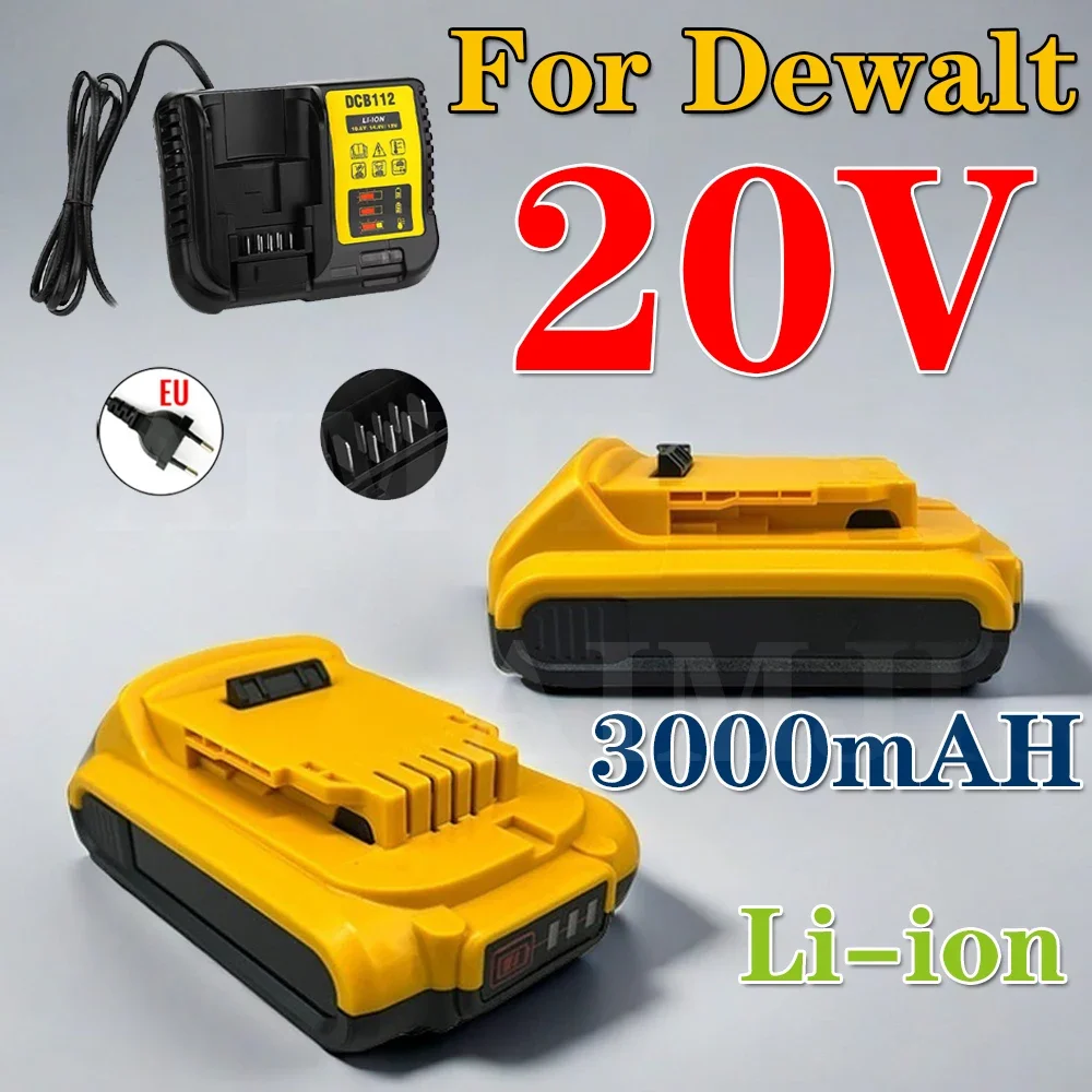 For Dewalt 20V Battery 3.0Ah DCB609 Lithium-ion Battery For DCB200 DCB201 DCB609 DCB182 DCB204 Battery for Dewalt 20V