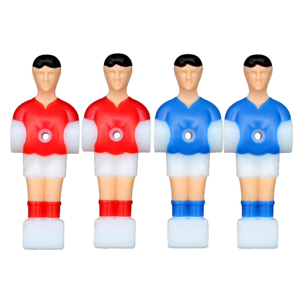 4pc フーズボール男性選手 1.2M テーブルサッカーマシン用交換部品トーナメントスタイルサッカーフィギュアレッドブルー