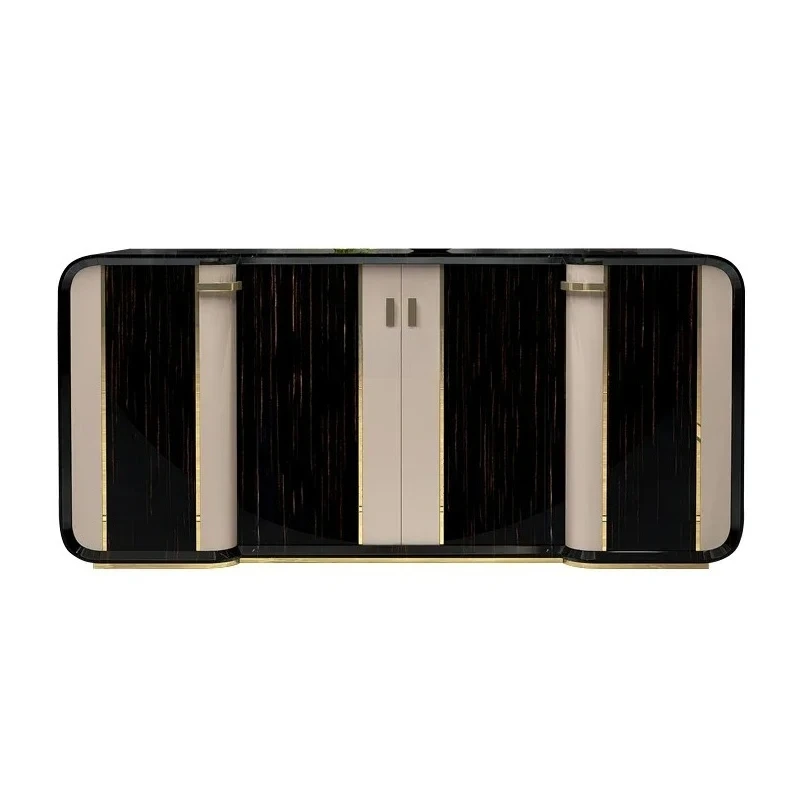 

American light luxury door cabinet creative storage cabinet partition side cabinet entry53