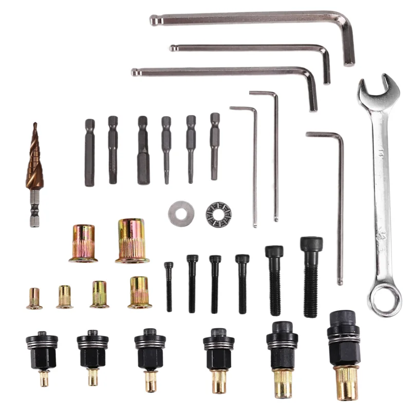 Handleiding Klinkmoer Gereedschap Klinknagel Moer Pistool Boor Adapter Gereedschap Klinknagel Moer Aanscherping En Bevestiging M3 M4 M5 M6 M8 M10 Klinknagel Tool-A68E