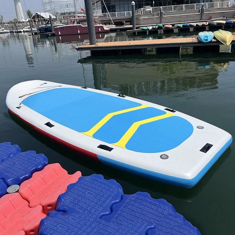 Large Water Inflatable Board 5.5x2 Meters Floating Board Lengthened Widened Multi-Person Surfboard