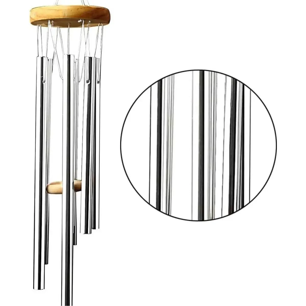 30pcs DIY Wind Chime Kit - Stainless Steel Tubes in 5 Sizes for Outdoor Garden Decor