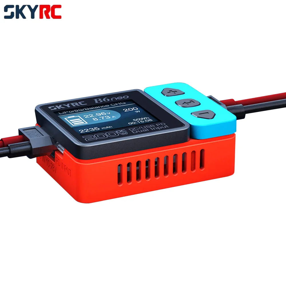 SkyRC Sky RC B6 Neo DC 200W/ PD 80W ładowarka/wyładowarka waga cyfrowa XT60/Port typu C dla 1-6S Lipo/LiFe/LiHV, NiMH