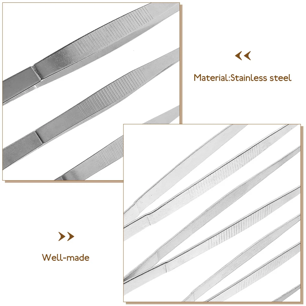 Pince à épiler en acier inoxydable pour hommes, outil de cils, outils à main de jardin, ménage, plantes