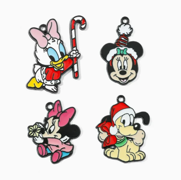 

10 pcs Christmas Charms Enamel Charms Pendants for Jewelry Making Necklaces Earrings Braceltes DIY Crafts Gifts
