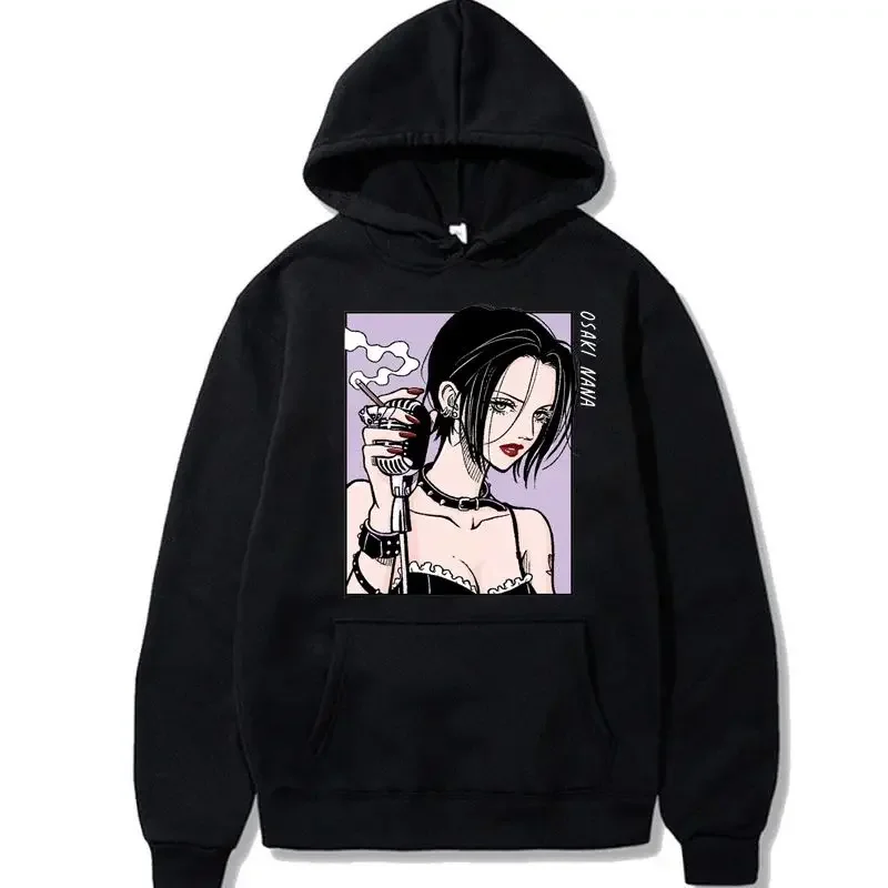 

Japan Anime NANA Plus Size Hoodie Oosaki Nana Hooded Women Sweatshirts Harajuku Long Sleeve Female Pullover Casual Clothes Tops