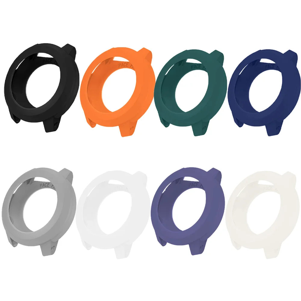 2 Pieces Lightweight Silicone Bumper Case For COROS PACE Pro, Anti-scratch Resistant Protective Frame Daily Wear Watch Accessory